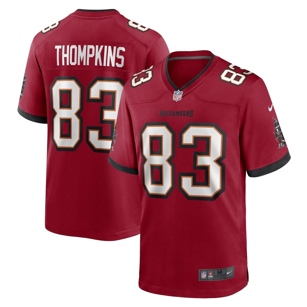 Deven Thompkins Tampa Bay Buccaneers  Game   Jersey - Red