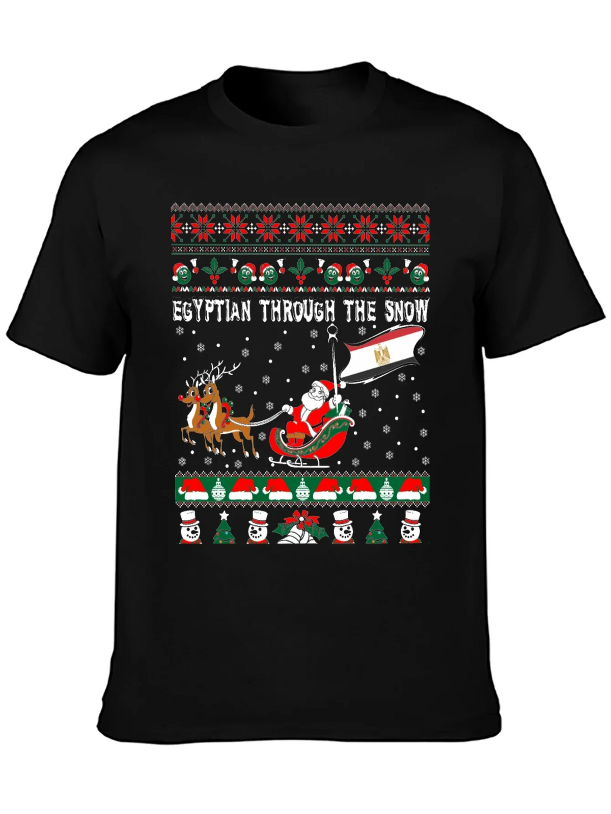 Egyptian Through the Snow Christmas T-Shirt