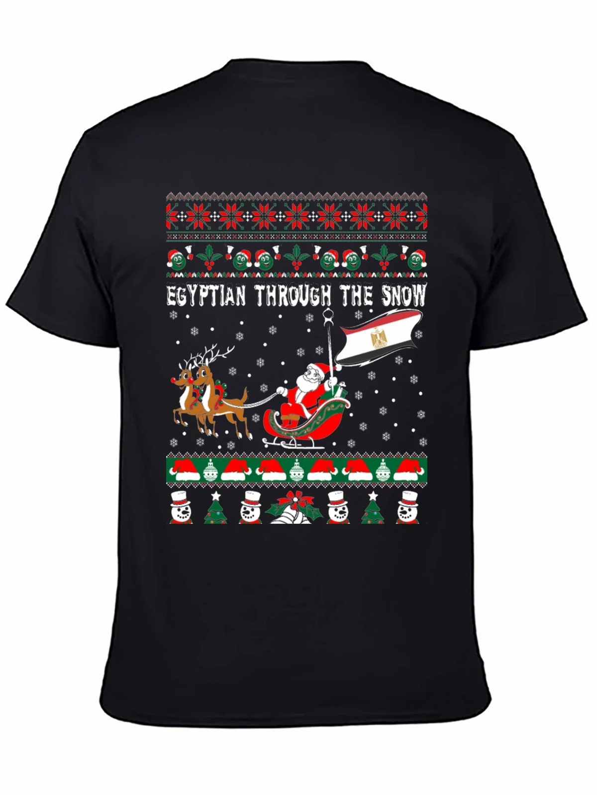 Egyptian Through the Snow Christmas T-Shirt