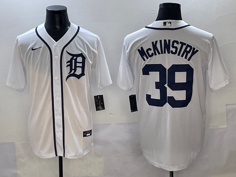 Men's Detroit Tigers Zach McKinstry White Home Replica Player Jersey