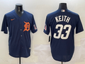 Men's Detroit Tigers Colt Keith #33 Navy Limited Player Jersey
