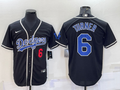 Men's Los Angeles Dodgers Trea Turner Black Fashion Stitched Jersey