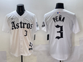 Men's Houston Astros Jeremy Pena #3 White Team Player Jersey