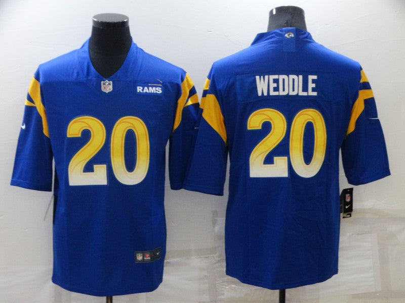 Men's Los Angeles Rams Eric Weddle Blue Game Jersey