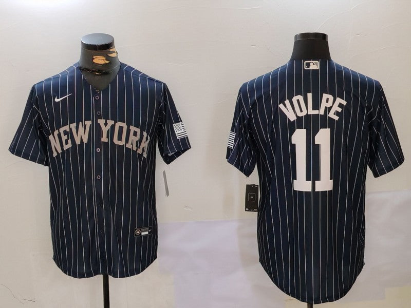 Men's New York Yankees Anthony Volpe Navy Player Jersey