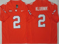 Men's Clemson Tigers Cade Klubnik #2 Orange Player Jersey