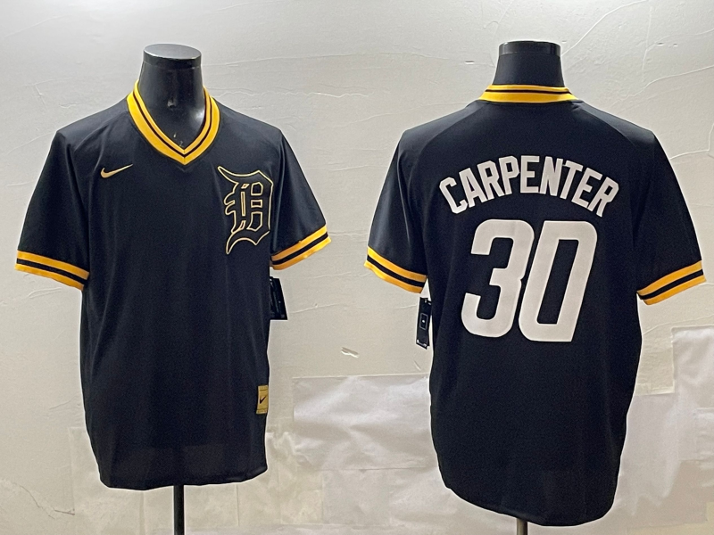 Men's Detroit Tigers Kerry Carpenter Black Replica Player Jersey