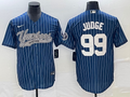 Men's New York Yankees Aaron Judge Blue Player Jersey Joint Edition