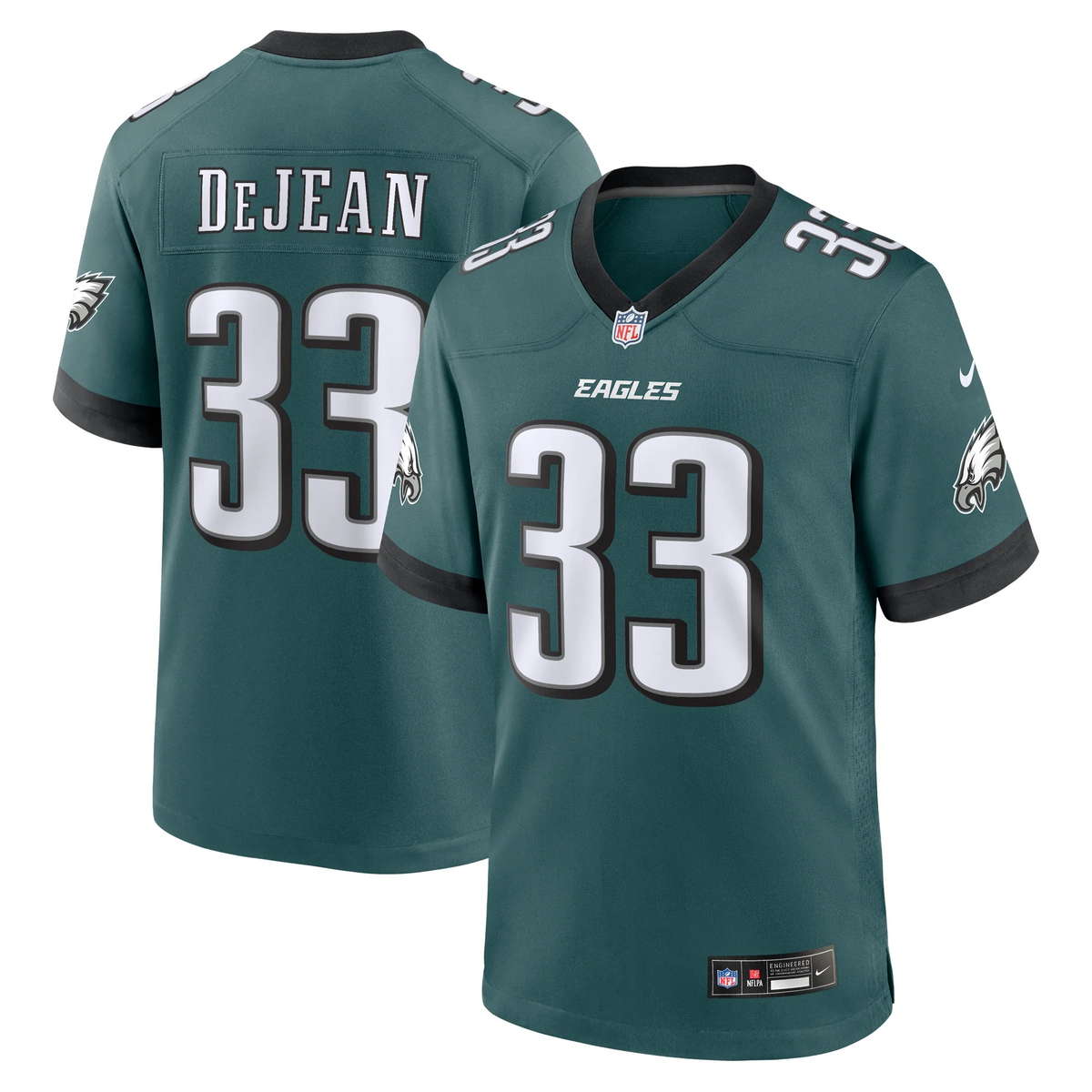 Men's  Cooper DeJean Green Philadelphia Eagles Game Jersey