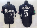 Men's Texas Rangers Corey Seager Black Player Jersey