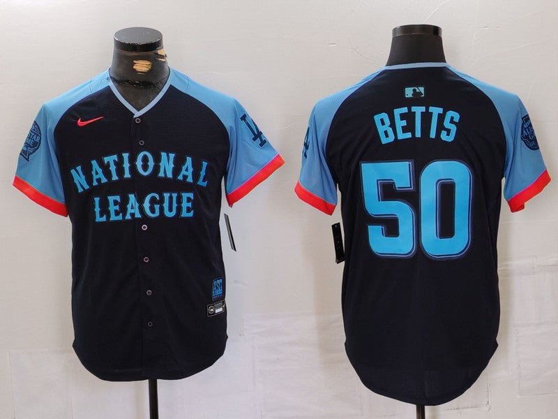 Men's National League Mookie Betts Navy 2024  All-Star Game Limited Player Jersey