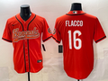 Men's Cincinnati Bengals Joe Flacco #16 Orange Team Game Jersey