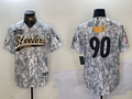 Men's Pittsburgh Steelers T.J. Watt Arctic Camo Salute to Service Limited Jersey