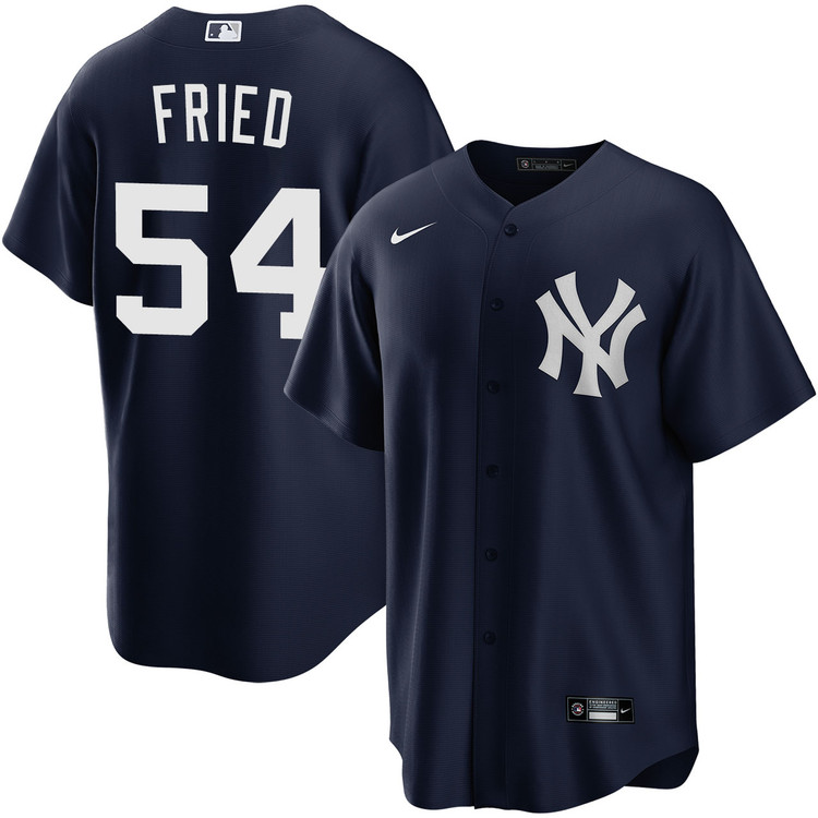 Max Fried New York Yankees Alternate Navy Jersey