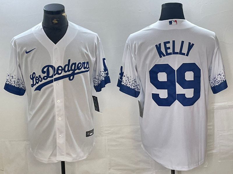 Men's Los Angeles Dodgers Joe Kelly White Player Jersey