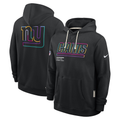 Men's New York Giants  Black 2025  Crucial Catch Sideline Standard Issue Dri-FIT Hoodie
