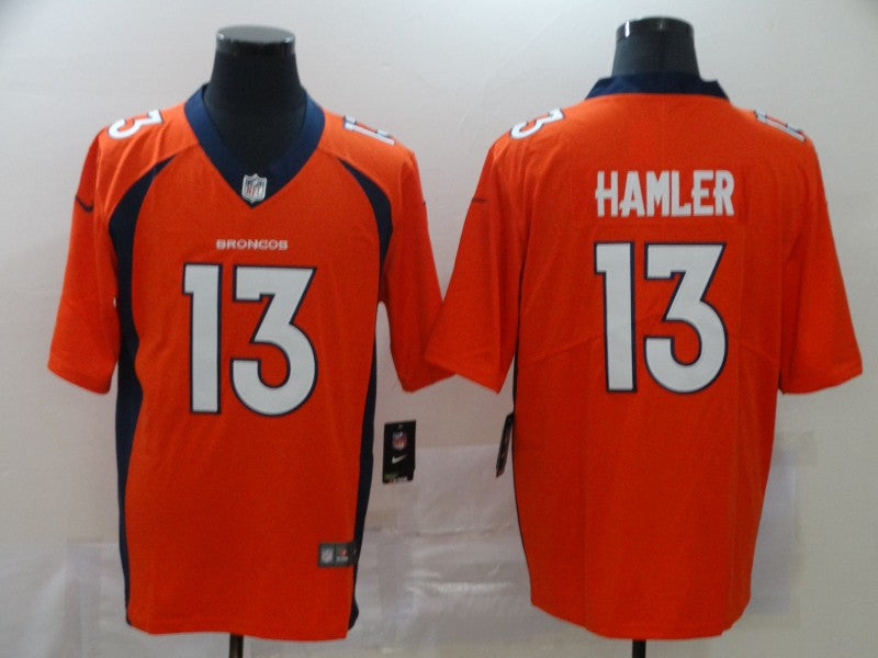 Men's Denver Broncos KJ Hamler Orange Game Jersey