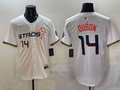 Men's Houston Astros Mauricio Dubon White 2025 City Connect Limited Player Jersey