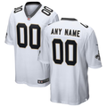 Men's New Orleans Saints White Custom Game Jersey