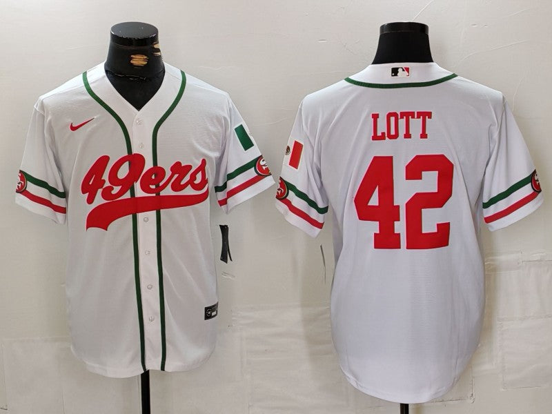 Men's San Francisco 49ers Ronnie Lott White Player Game Jersey
