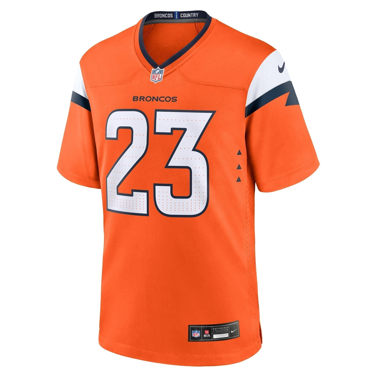 Audric Estime Denver Broncos  Team Game Jersey -  Orange