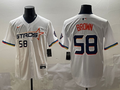 Men's Houston Astros Hunter Brown White 2025 City Connect Limited Player Jersey
