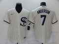 Men's Chicago White Sox Tim Anderson Beige Replica Baseball Jersey