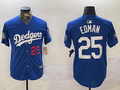 Men's Los Angeles Dodgers Tommy Edman Royal Replica Player Jersey