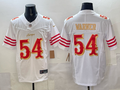 Men's San Francisco 49ers Fred Warner #54 White 2025 Rivalries Collection Game Jersey