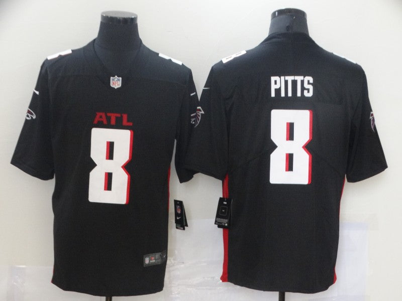 Men's Atlanta Falcons Kyle Pitts Black Game Player Jersey