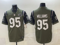 Men's New York Jets Quinnen Williams #95 Gotham Green 2025 Rivalries Collection Game Jersey