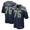 Seattle Seahawks Grey Zabel  College Navy 2025  Draft First Round Pick Game Jersey