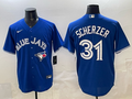 Men's Toronto Blue Jays Max Scherzer #31 Rush Blue Replica Player Jersey