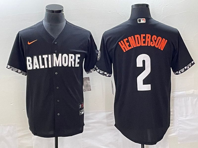 Men's Baltimore Orioles Gunnar Henderson Black 2023 City Connect Replica Player Jersey