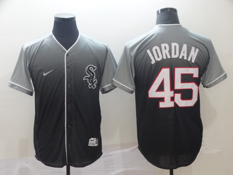 Men's Chicago White Sox Michael Jordan Gray Fashion Stitched Jersey