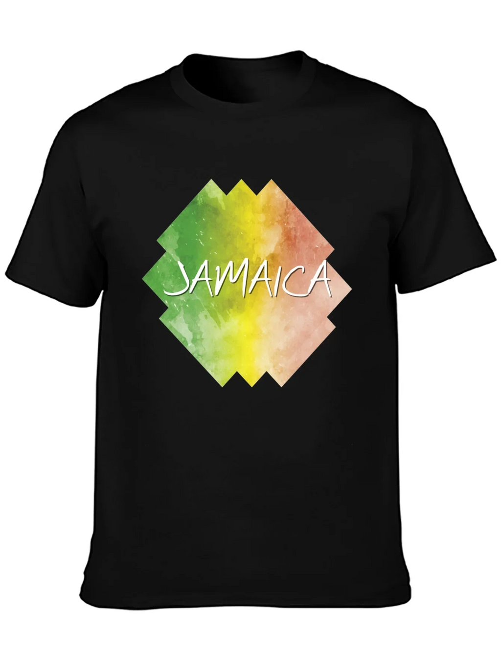 Jamaica Graphic Print Black T-Shirt