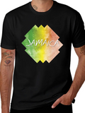 Jamaica Graphic Print Black T-Shirt