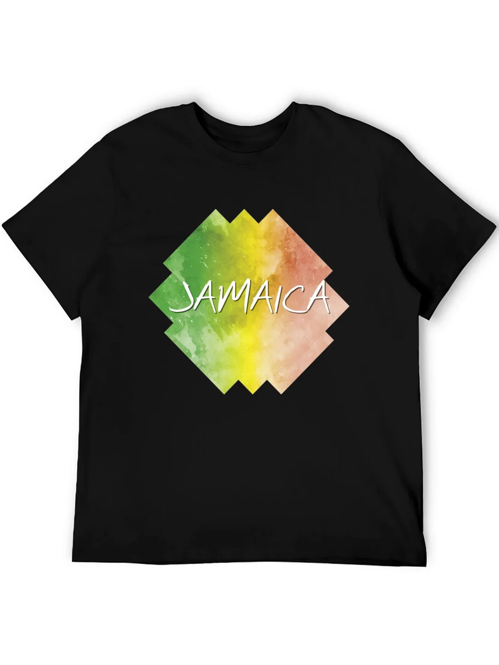 Jamaica Graphic Print Black T-Shirt