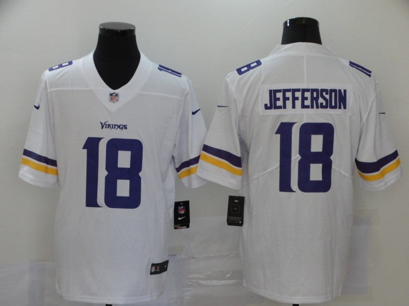 Men's Minnesota Vikings Justin Jefferson White Player Game Jersey