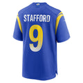LA.Rams #9 Matthew Stafford Royal Player Game Jersey