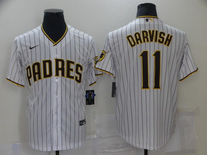 Men's San Diego Padres Yu Darvish White Stitched Jersey