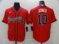 Men's Atlanta Braves Chipper Jones #10 Red Replica Player Jersey1