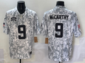 Men's Minnesota Vikings J.J. McCarthy Arctic Camo 2024 Salute to Service Retired Player Limited Jersey