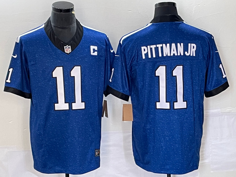 Men's Indianapolis Colts Michael Pittman Jr. Blue Vapor F.U.S.E. Limited Jersey