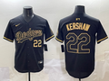 Men's Los Angeles Dodgers Clayton Kershaw Black Replica Player Jersey