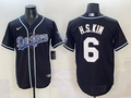 Men's Los Angeles Dodgers Ha-seong Kim #6 Black Limited Player Jersey