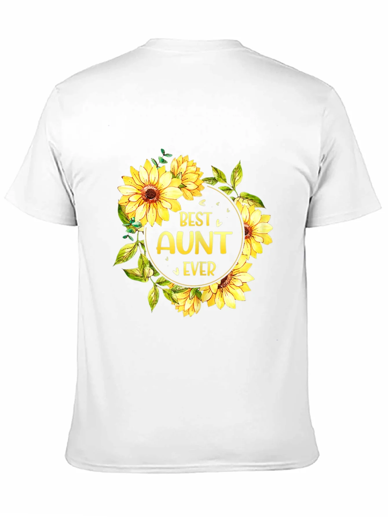 Best Aunt Ever Sunflower Graphic T-Shirt