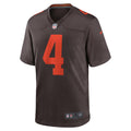Cleveland Browns Deshaun Watson Brown Alternate Game Jersey