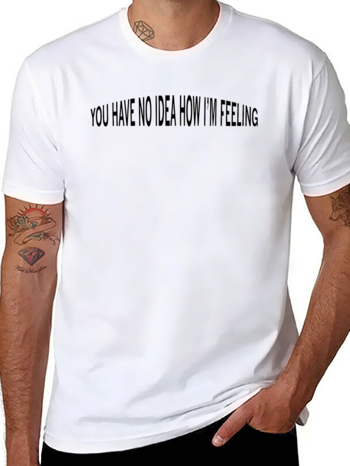 Expressive Black Tee: You Have No Idea