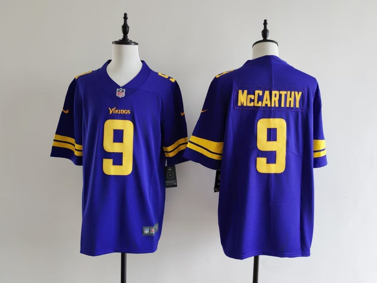 Men's Minnesota Vikings J.J. McCarthy  Jersey -  Purple